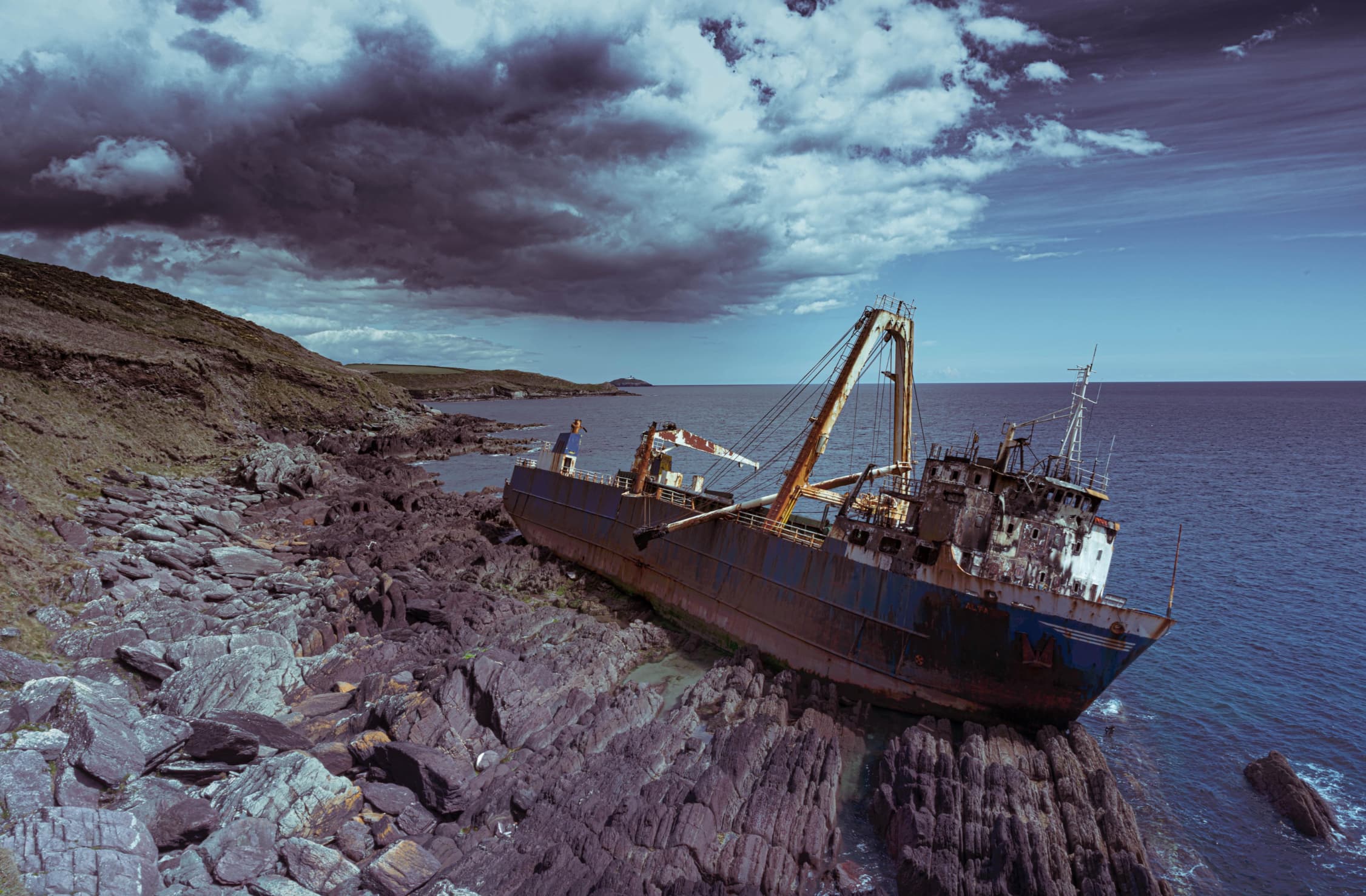 “This amazing Shipwreck in Ireland.”